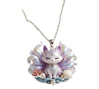 Collar con colgante llamativo con dije de criatura inspirado en mitos, joyería de cadena de clavícula para acento de escote y uso diario Joyería con colgante de fantasía Collar con dije de cadena de