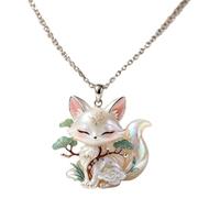 Collar con colgante llamativo con dije de criatura inspirado en mitos, joyería de cadena de clavícula para acento de escote y uso diario Joyería con colgante de fantasía Collar con dije de cadena de