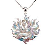Collar con colgante llamativo con dije de criatura inspirado en mitos, joyería de cadena de clavícula para acento de escote y uso diario Joyería con colgante de fantasía Collar con dije de cadena de