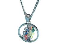 Collar con colgante para hombre de moda Joyas Barra cuadrada Redondo Corazón Geometría Encanto Color plata Accesorios para cadena de cuello Cuello de fiesta Profesional y atractivo.