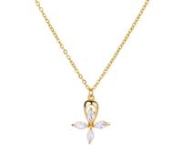 Collar con colgante para mujer, collar de cruz, joyería de boda hermosa y versátil que se puede llevar apilable, adjustable, Zirconia cúbica