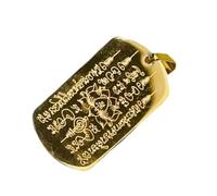 Collar con colgante tailandés, etiqueta de las Escrituras religiosas, dije de budismo de 3.1 x 1.96 pulgadas, accesorio de bendición espiritual, para mujeres y hombres, regalo de joyería, uso diario