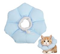 Collar con cono para gato, suministros cómodos y ajustables, accesorio de recuperación impermeable, protección suave para mascotas, marco compacto de 22 x 12 cm para gatito, cachorro, perro