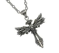Collar con cruz inspirada en el antiguo Egipto para hombre que simboliza la fuerza perfecta para el cuello y una pieza de joyería egipcia para eventos especiales