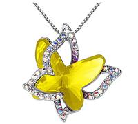 Collar con dije de corazón abierto para mujer con piedra natal de primera calidad, collares y colgantes para hombre, Poliéster, No es una piedra preciosa