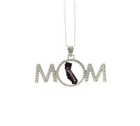 Collar con diseño de mapa de California de Estados Unidos, regalo para el día de la madre, para mamá, abuela, joyería de cumpleaños, Medium