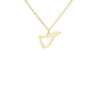 Collar con diseño de mapa de las Islas Canarias, collar de mapa de las 7 islas de España, joyería de recuerdo de viaje, para mujeres y hombres, adjustable, Acero inoxidable, Sin piedra preciosa