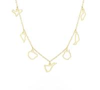 Collar con diseño de mapa de las Islas Canarias, collar de mapa de las 7 islas de España, joyería de recuerdo de viaje, para mujeres y hombres, adjustable, Acero inoxidable, Sin piedra preciosa