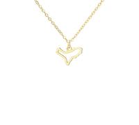Collar con diseño de mapa de las Islas Canarias, collar de mapa de las 7 islas de España, joyería de recuerdo de viaje, para mujeres y hombres, adjustable, Acero inoxidable, Sin piedra preciosa