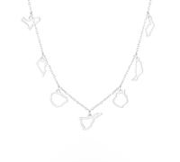 Collar con diseño de mapa de las Islas Canarias, collar de mapa de las 7 islas de España, joyería de recuerdo de viaje, para mujeres y hombres, adjustable, Acero inoxidable, Sin piedra preciosa