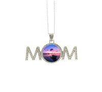 Collar con diseño de océano, agua, barco, ciencia, naturaleza, día de la madre, regalo para mamá, abuela, abuela, joyería de cumpleaños, Medium