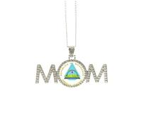 Collar con emblema nacional de Nicaragua para el día de la madre, regalo para mamá, abuela, joyería de cumpleaños, Medium