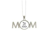 Collar con frase inspiradora «You Are Loved», regalo para el día de la madre, para mamá, abuela, abuela, joyería de cumpleaños, Medium