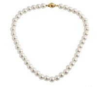 Collar con hebilla de acero Ti para mujer con perlas de agua dulce posicionadas para formar una forma circular continua (02)