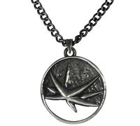 Collar con medall n de estrella de obsidiana de Yennefer de The Witcher de Netflix JINX + caja de madera para coleccionistas