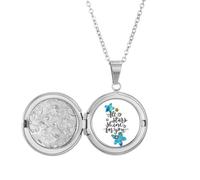 Collar con medallón con cita All Stars Shine To You, joyería para regalo de cumpleaños