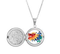 Collar con medallón con diseño de dragón de China y cultura tradicional, joyería para regalo de cumpleaños