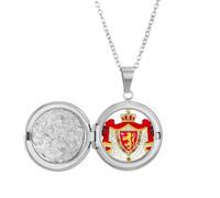 Collar con medallón con emblema nacional de Noruega, símbolo del país, joyería para regalo de cumpleaños