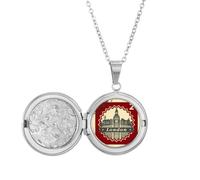 Collar con medallón con sello del Big Ben de Londres, Reino Unido, joyería para regalo de cumpleaños