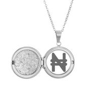 Collar con medallón con símbolo de moneda de Nigeria Naira NGN para sostener fotos, joyería de regalo de cumpleaños