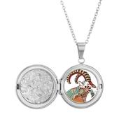Collar con medallón con símbolo del zodiaco de la constelación de Capricornio, joyería para regalo de cumpleaños