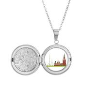 Collar con medallón con símbolo nacional de Moscú, Rusia, joyería para regalo de cumpleaños