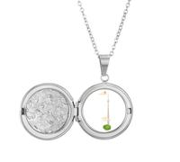 Collar con medallón con símbolo nacional de Rusia, con ilustración, joyería para regalo de cumpleaños