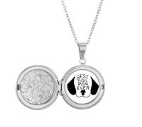 Collar con medallón con texto en inglés «Best Dog Mom Ever» con texto en inglés «Best Dog Mom Ever»