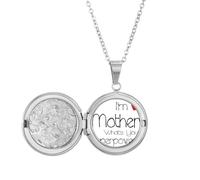 Collar con medallón con texto en inglés "I'm a Mother What's your Superpower", joyería para regalo de cumpleaños