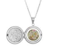 Collar con medallón de ala de pájaro y flor Ukiyo-e Japón, joyería para regalo de cumpleaños