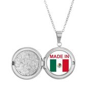 Collar con medallón de amor de país mexicano, joyería para regalo de cumpleaños