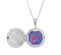Collar con medallón de constelación de escorpio, mexicano, grabado de la cultura de México, joyería para regalo de cumpleaños