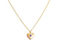 Collar con medallón de corazón con piedra natal con colgante de foto, cadena de metal con textura para el cuello, joyería para recuerdos, Medium, Cobre, No es una piedra preciosa