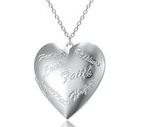 Collar con medallón de corazón para mujer, niña, madre, hija, novia, personalizado, para mujeres, niñas, collar con medallón con foto de mamá, talla única, como se describe, como se describe