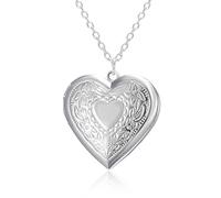 Collar con medallón de corazón para mujer, niña, madre, hija, novia, personalizado, para mujeres, niñas, collar con medallón con foto de mamá, talla única, como se describe, como se describe