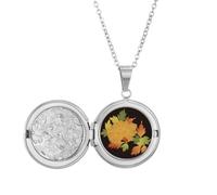 Collar con medallón de cultura japonesa, color marrón y negro, joyería para regalo de cumpleaños