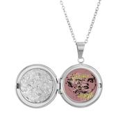 Collar con medallón de graffiti Street Love to Love or Leave Me para sostener fotos, regalo de cumpleaños