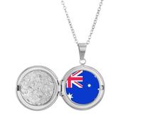 Collar con medallón de la bandera nacional de Australia, Oceanía, país, joyería, regalo de cumpleaños