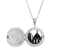 Collar con medallón de la catedral de Colonia de Alemania, joyería para regalo de cumpleaños