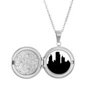 Collar con medallón de los rascacielos de Australia y la ópera de Sydney para guardar fotos, regalo de cumpleaños