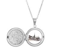 Collar con medallón de Notre-Dame de in Paris Francia para guardar fotos, regalo de cumpleaños