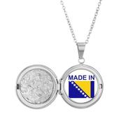 Collar con medallón de país de Bosnia Herzegovina, joyería para regalo de cumpleaños