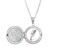 Collar con medallón de pintura de acuarela de edificio barroco con diseño de arquitectura barroca, joyería para regalo de cumpleaños