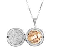 Collar con medallón del zodiaco de la constelación de mayo de junio Geni para sostener fotos, regalo de cumpleaños