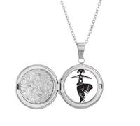 Collar con medallón mexicano de Dance Celebrate Outline Mexicano, joyería para regalo de cumpleaños