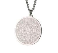 Collar con nombre de Alá con colgante de caligrafía árabe, joyería religiosa