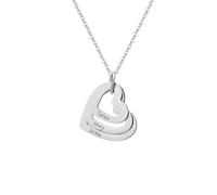 Collar con nombre personalizado para mujer Collar con corazón y 2-4 nombres personalizados Regalos de joyería para el Día de la Madre, cumpleaños y Navidad para mujeres, esposas, madres y abuelas