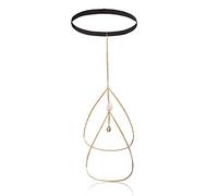 Collar con personalidad, cadena para piernas, cadenas corporales para mujer, joyería de oro y plata.