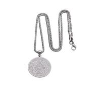 Collar con sello de 7 arcángeles para hombre, colgante de sello de Cabalá de Salomón, amuleto de protección sobrenatural, joyería mágica