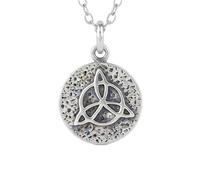 Collar con símbolo de protección de plata de ley 925. Pequeño |LK_NLC_03013 | egyptian beetle wing insect mythology rustic spirit rebirth protection pendant sun symbol with 18 inch